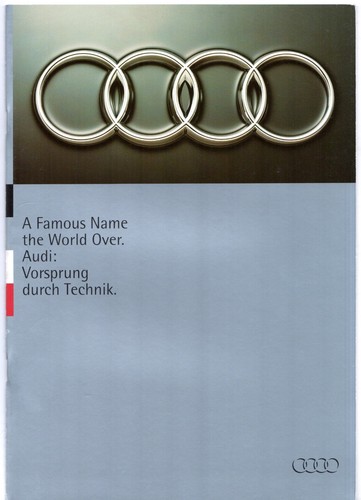 Audi range 1994 - range, market