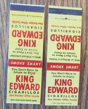 KING EDWARD CIGARS MATCHBOOK