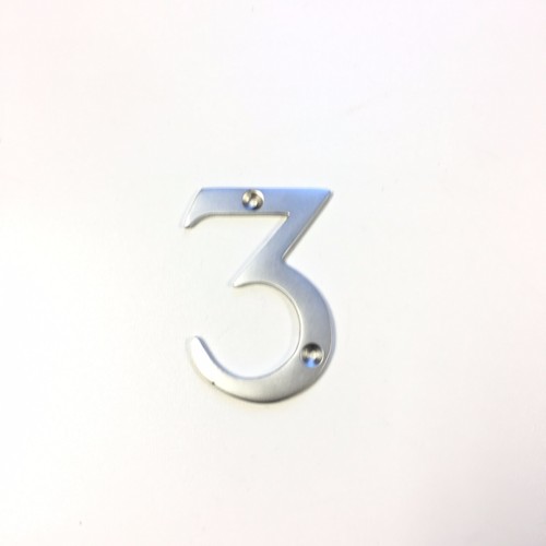 Satin chrome house door - satin,
