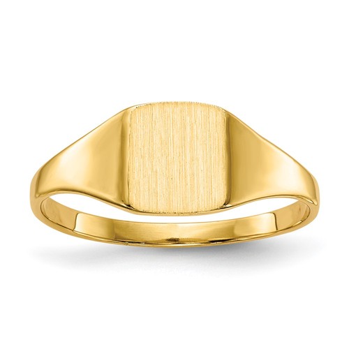 14k yellow gold - gold, 6.5x7.0mm