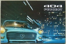 PEUGEOT 404 Car Sales Brochure
