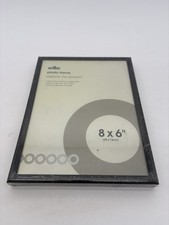 Black Wilko Glass Picture Photo Frame 8 X 6 Gift 8x6