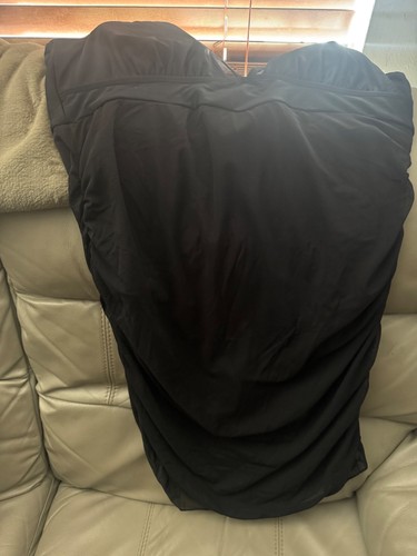 Black swim dress - black, xl
