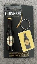 Guinness Bottle Key Ring and Miniature Bottle Gift Set