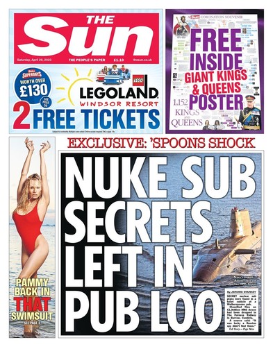 The sun newspaper - sun, 29th