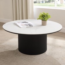 Japandi Ceramic Round Coffee