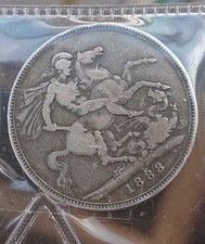 1888 Crown Coin: WIDE DATE |