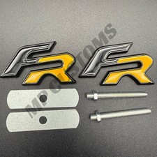 Gloss Black Yellow FR Badge