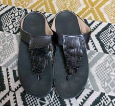 Womens Black Fitflop Cha Cha