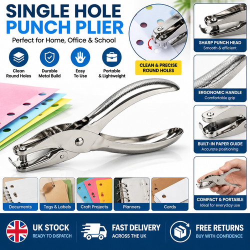 Hole punch metal hand - punch,