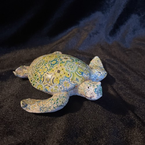 Large mosaic turtle figurine - mosaic,