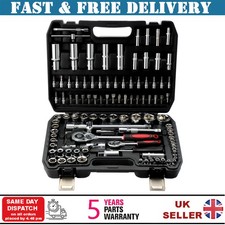 108x Ratchet Screwdriver Tool Kit Ratchet Spanners Large Tools Professional