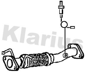 Exhaust pipe front fits - pipe, kia
