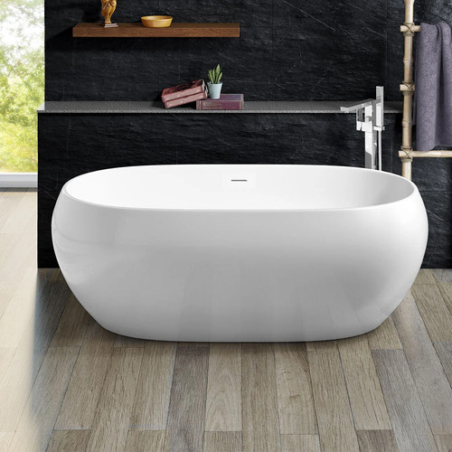 Freestanding modern double - freestanding,