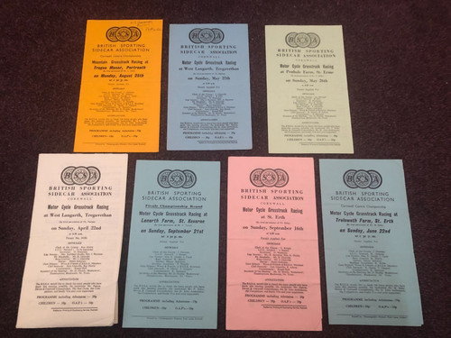 Motor cycle racing programmes