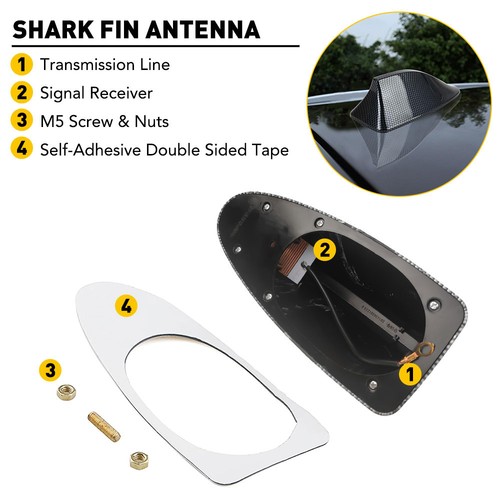Car black shark fin - car,