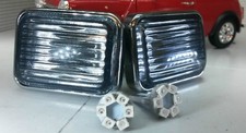 Austin Rover Classic Mini LED Chrome Smoked Wing Indicator Repeater Light Set