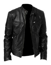Mens Casual Classic Retro Moto