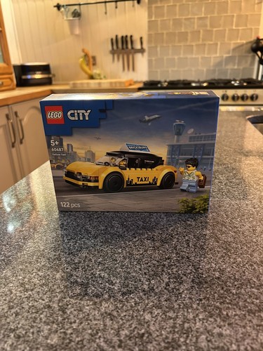Lego city 60487 yellow taxi - city,