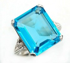 10CT Natural Blue Topaz 925