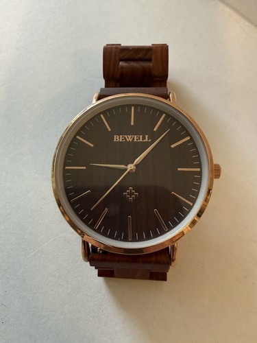 Bewell mens wooden - wooden, watch
