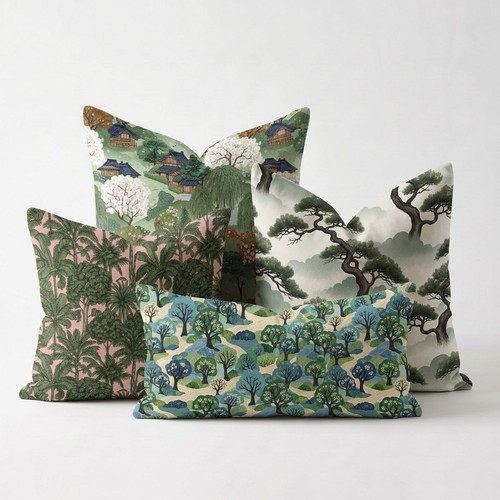 Oriental garden green - oriental,