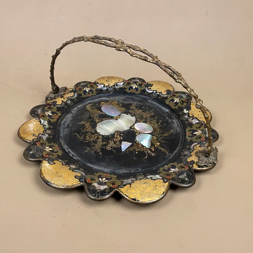 Victorian papier mâché tray - victorian, papier-mâché