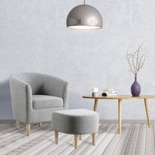 Accent Armchair With Ottoman