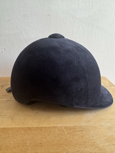 Black velvet equestrian riding - black,
