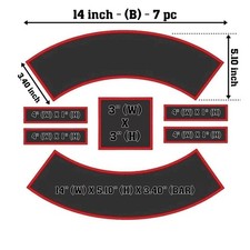 7 PC -Custom Embroidered Vest
