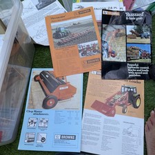 Browns /Leighton buzzard -grab/ loader /chopper /cultivator job lot of brochures