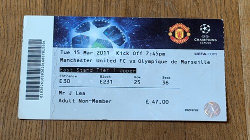 Ticket 2010 manchester - ticket,