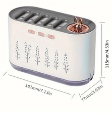 Air Purifier, Ultrasonic Cool Mist Humidifier, 7-Color LED Lights Aroma diffuse