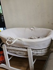 White Moses Basket Without A