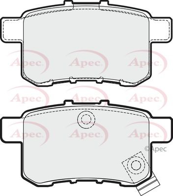 Apec rear brake pad - pad, for