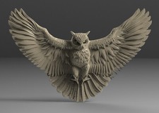 3D STL Model FLYING OWL for