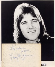 BILLY J KRAMER  Original Signed Index Card.