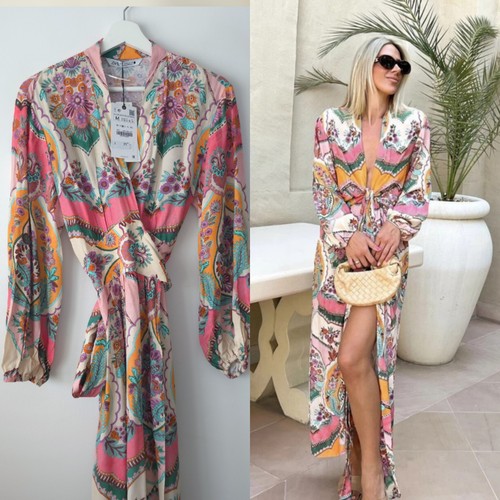 Zara oriental print midi - oriental,
