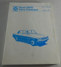 Parts Catalog / Spare Parts List Rover 2000 P6 Stand 09/1974
