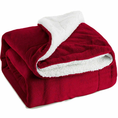 Large sherpa fleece blanket - sherpa,