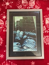 Rare OOAK FRAMED ART PRINT ,  WALL ART , TEENAGE MUTANT NINJA TURTLES TMNT