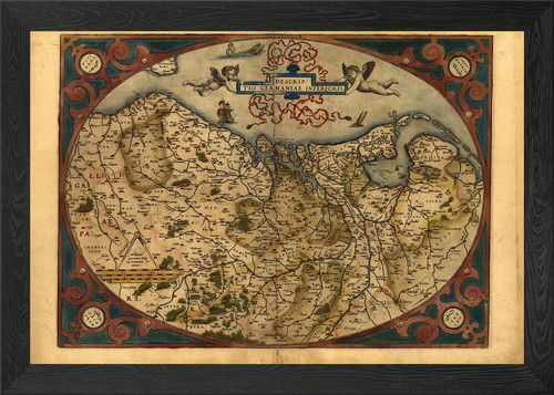 German 1645 old - old, map