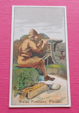 cigarette cards AMERICAN TOB. MILITARY UNIFORMS WELSH FUSILIERS PRIVATE TYPE D