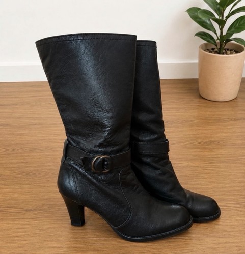 Bhs genuine leather black knee - genuine,