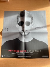 PET SHOP BOYS CATALOGUE HARDBACK & Signed Poster Excellent Condition 1st Edition