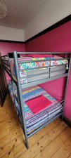 IKEA Svarta Grey Metal Bunk