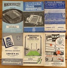6 x Arsenal Away Programmes