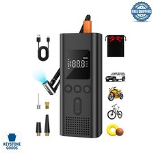 Portable tire inflator with - portable,