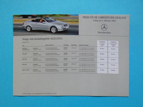 Brochure price list - brochure,