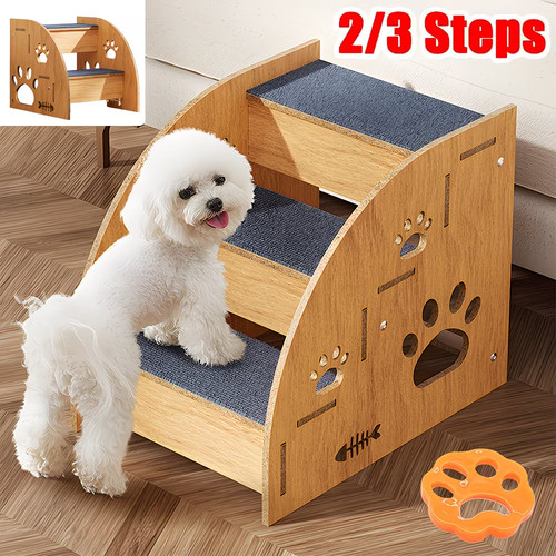 35cm tier non slip wood - 35cm, 3-tier